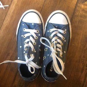 Size 12 polka dot converse